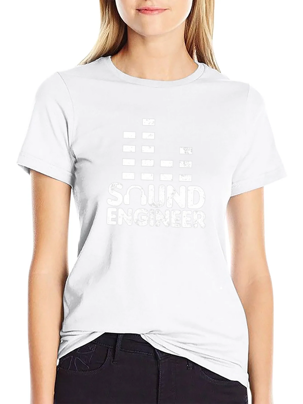 Sound Engineer Black T-Shirt product image 7