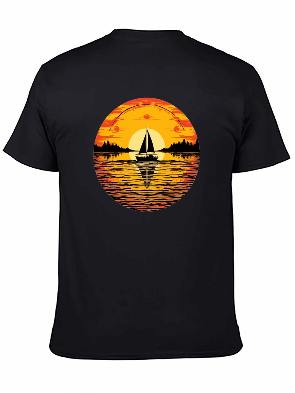 Sunset Sailboat Graphic T-Shirt product image 4