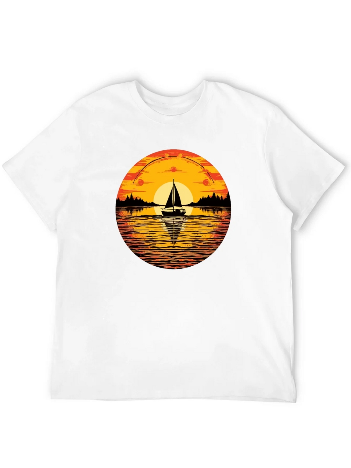 Sunset Sailboat Graphic T-Shirt product image 11