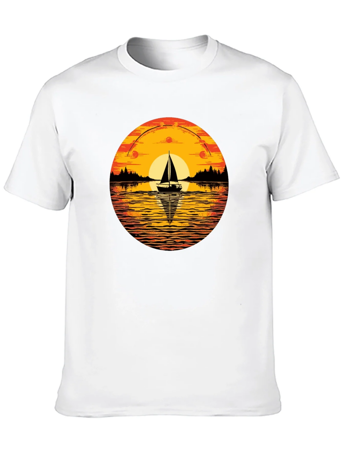 Sunset Sailboat Graphic T-Shirt product image 9