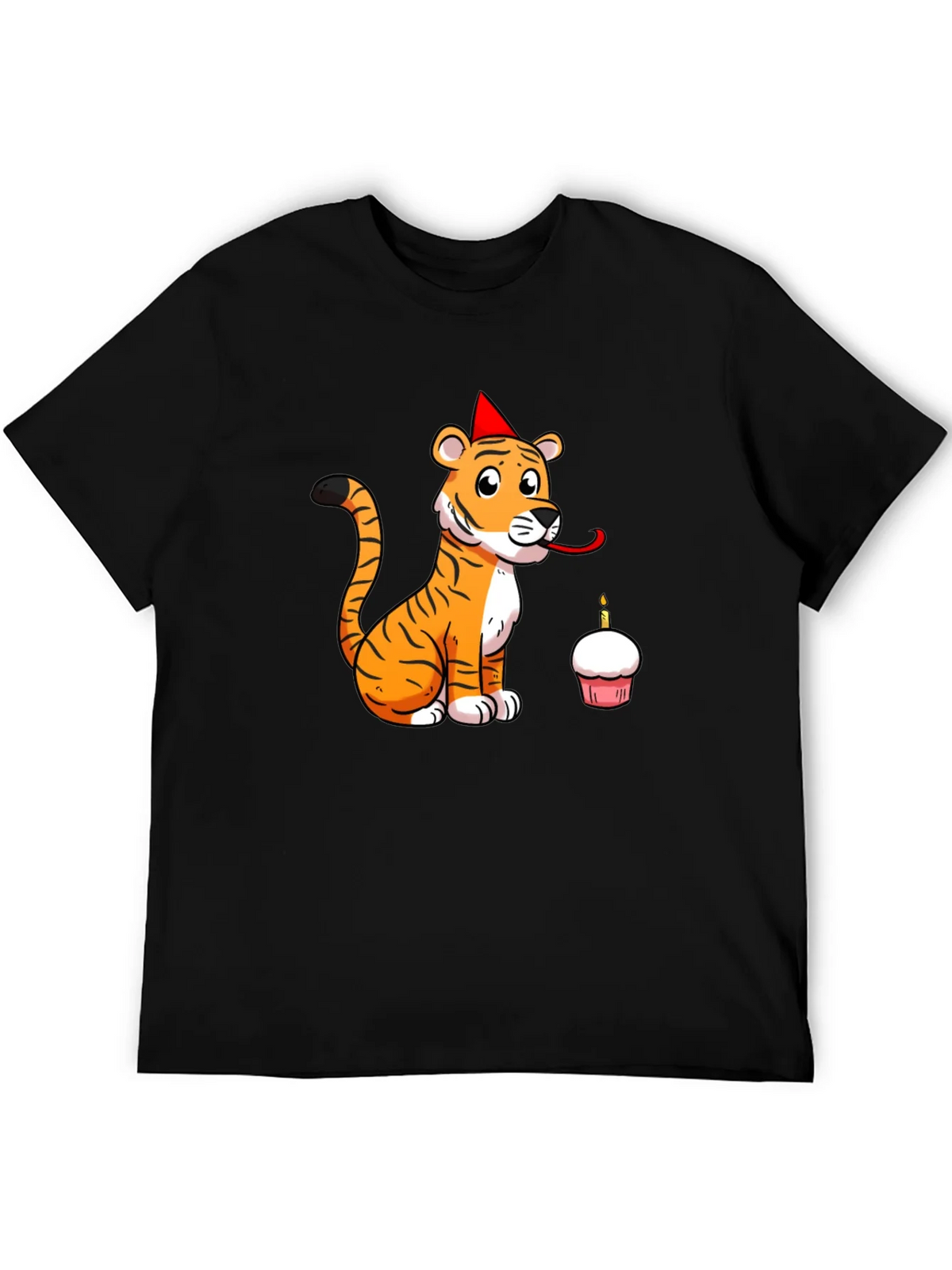 Birthday Tiger Graphic Tee - Black product image 5