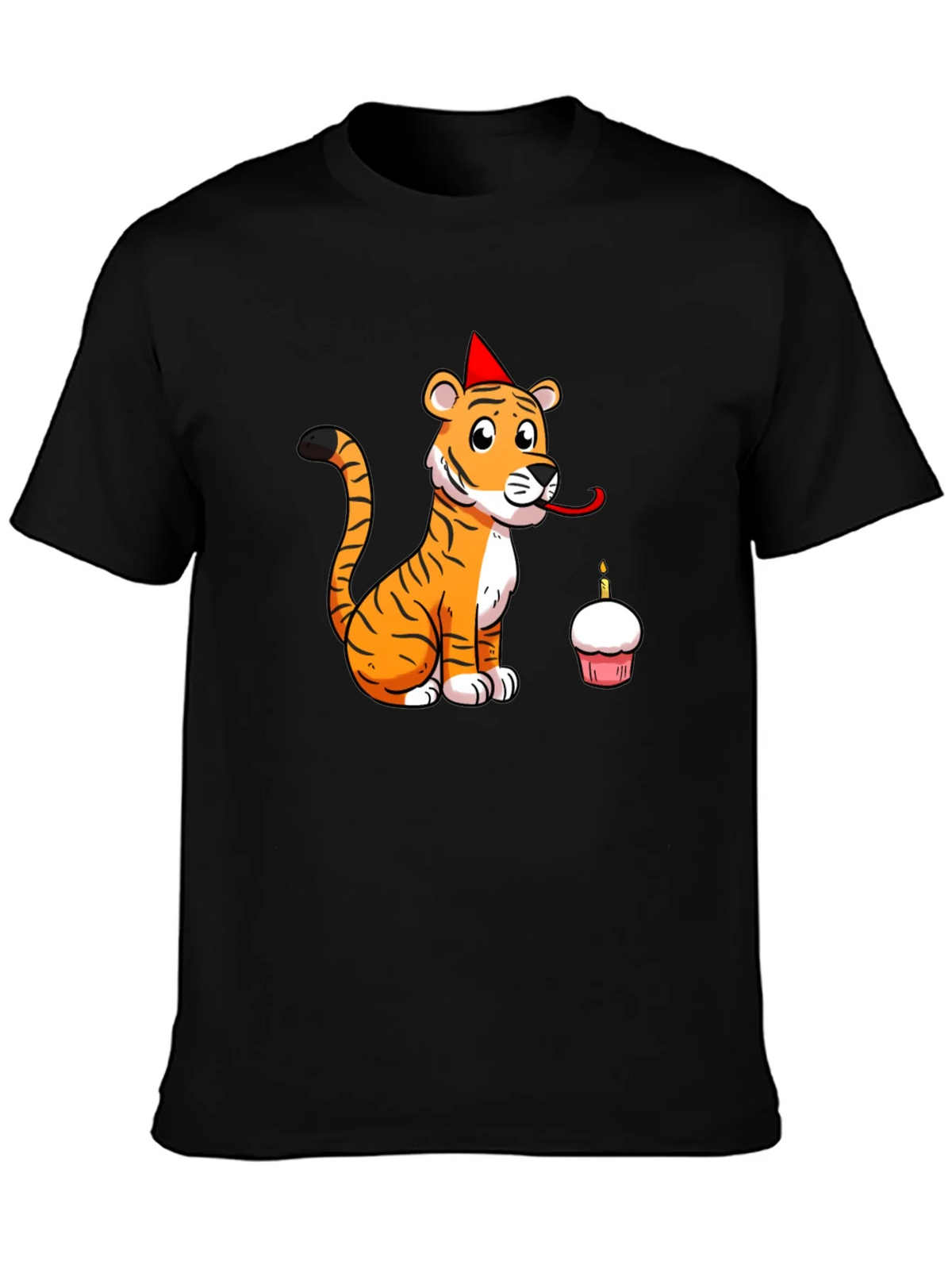 Birthday Tiger Graphic Tee - Black product image 3