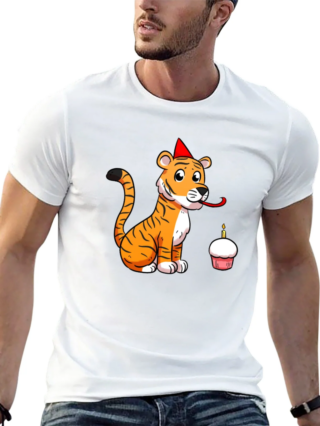 Birthday Tiger Graphic Tee - Black product image 12