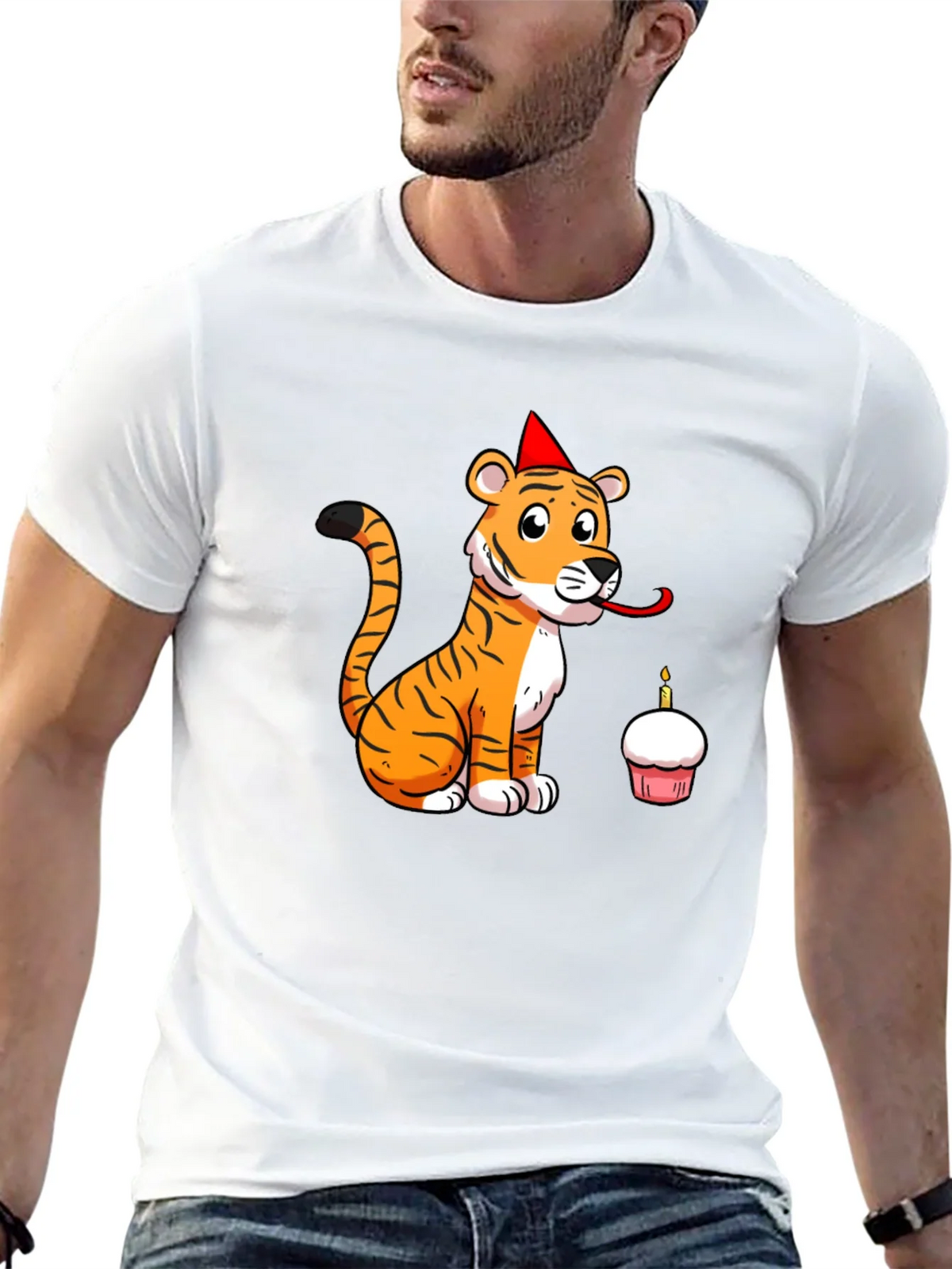 Birthday Tiger Graphic Tee - Black product image 12