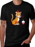Birthday Tiger Graphic Tee - Black product image 1