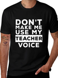 Teacher Voice T-Shirt Funny Educator Tee product image 1