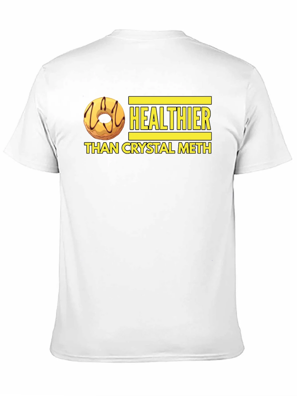 Healthier Than Crystal Meth Funny Donut Graphic T-Shirt product image 10