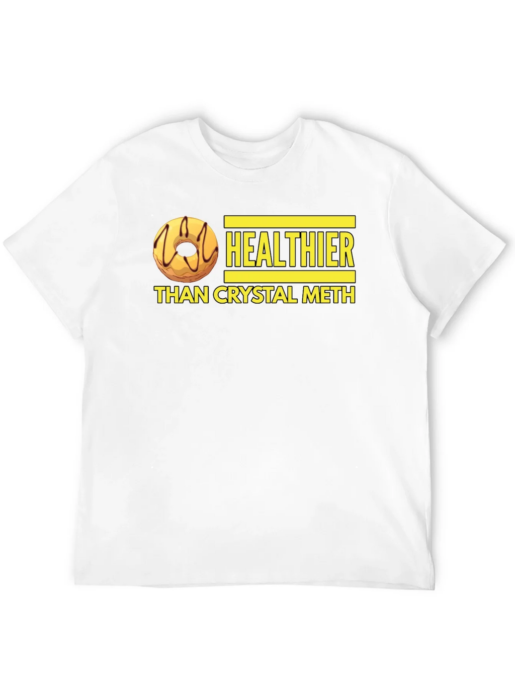 Healthier Than Crystal Meth Funny Donut Graphic T-Shirt product image 11
