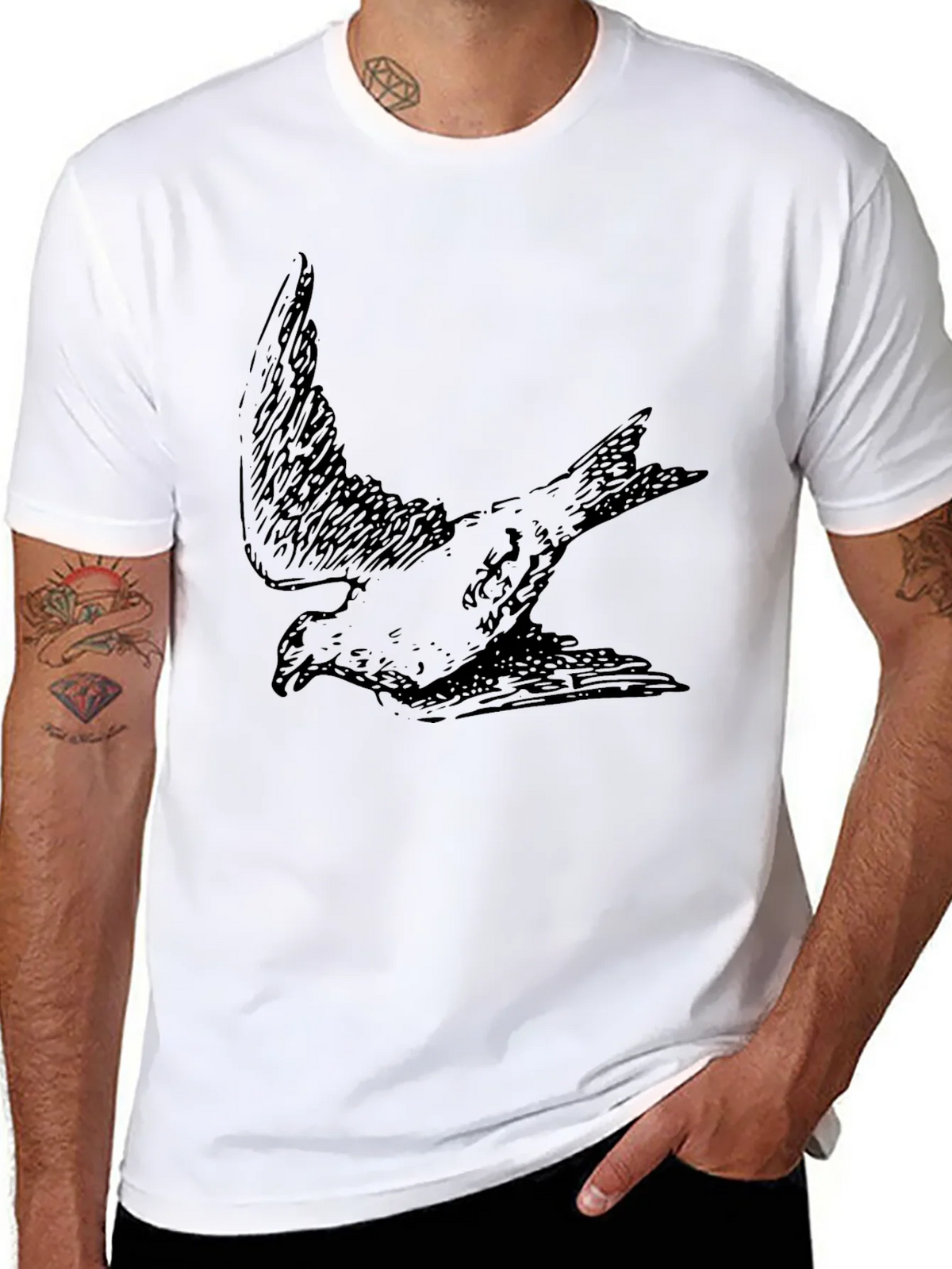 Black Bird Graphic Tee - Comfort Fit product image 7