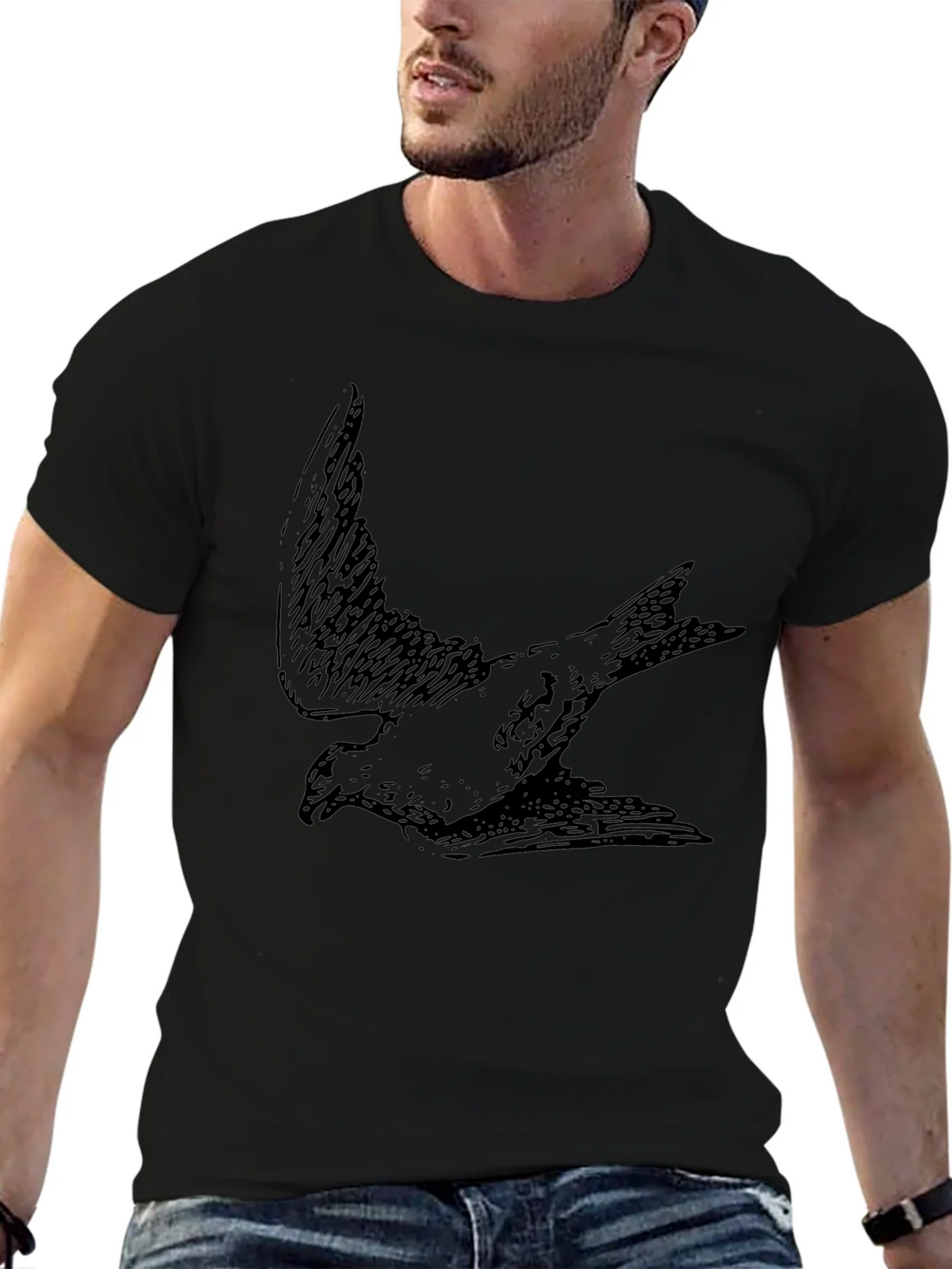 Black Bird Graphic Tee - Comfort Fit product image 6