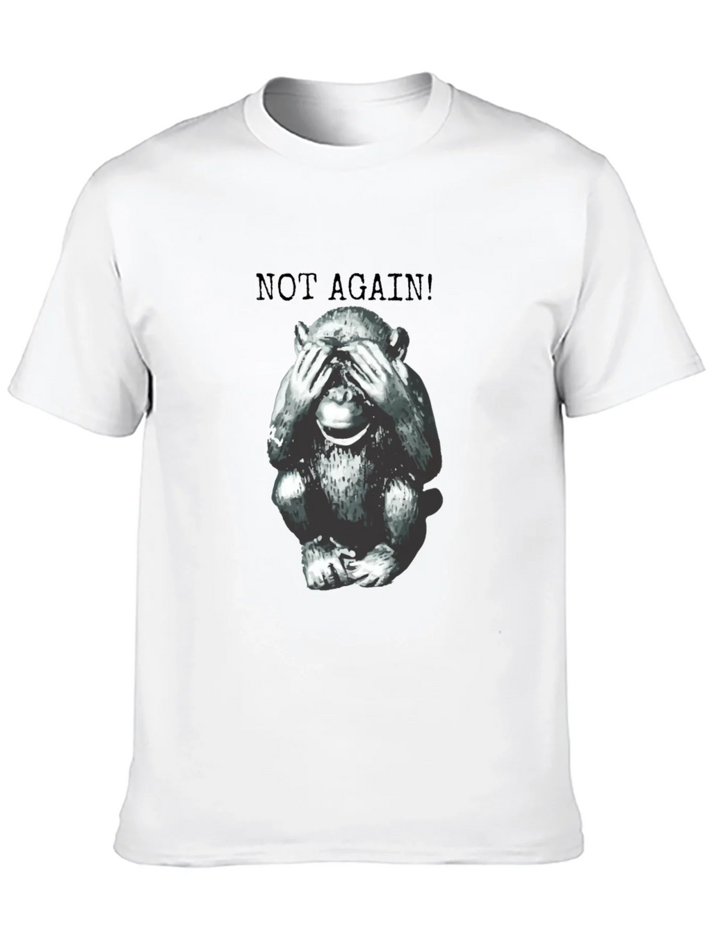 Funny Monkey Not Again! Graphic Tee - Unisex product image 7
