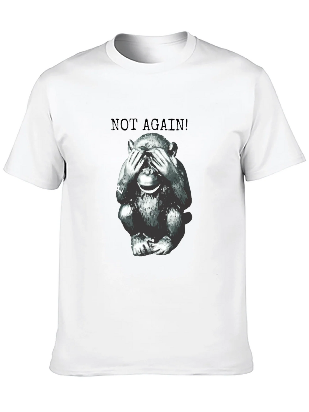 Funny Monkey Not Again! Graphic Tee - Unisex product image 7
