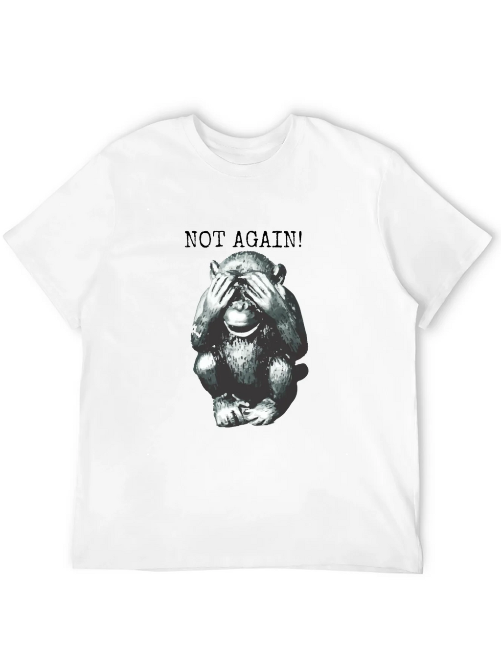 Funny Monkey Not Again! Graphic Tee - Unisex product image 9