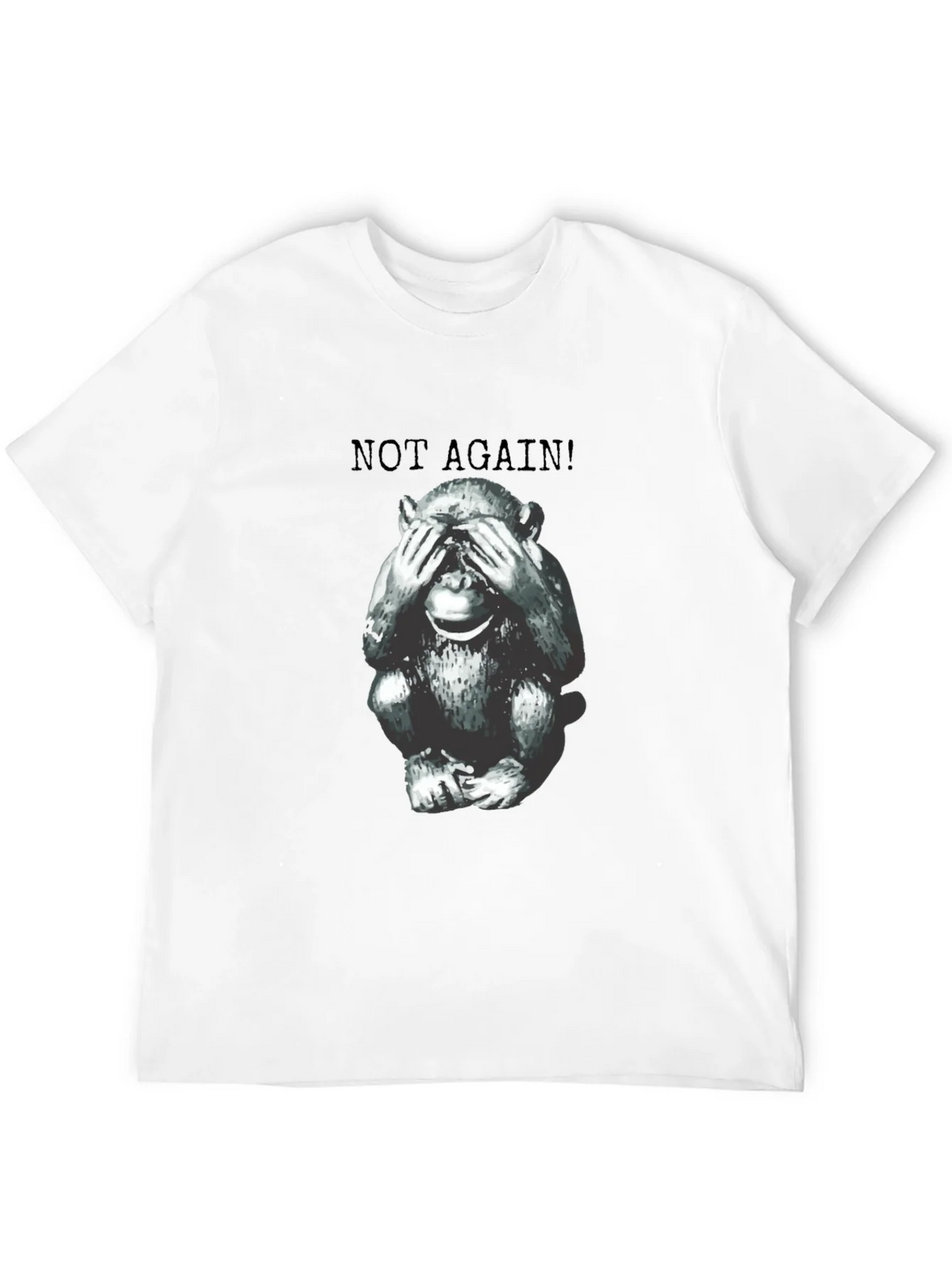 Funny Monkey Not Again! Graphic Tee - Unisex product image 9