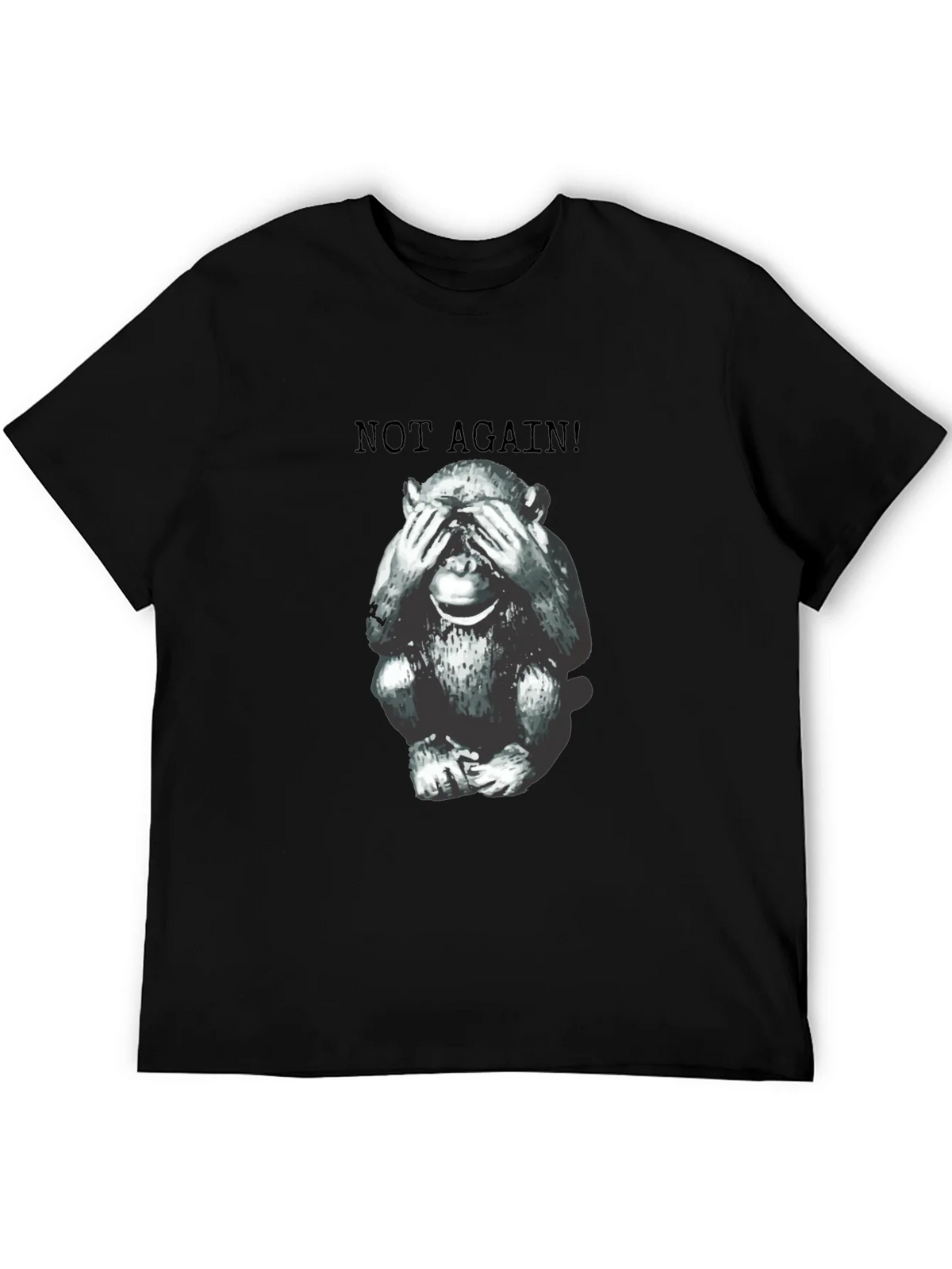 Funny Monkey Not Again! Graphic Tee - Unisex product image 3