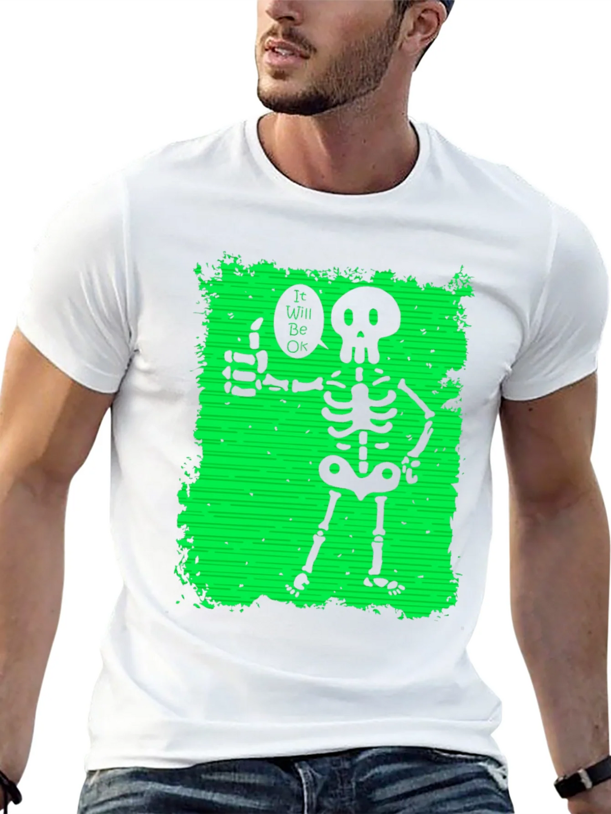 Skeleton Thumbs Up Graphic T-Shirt product image 12