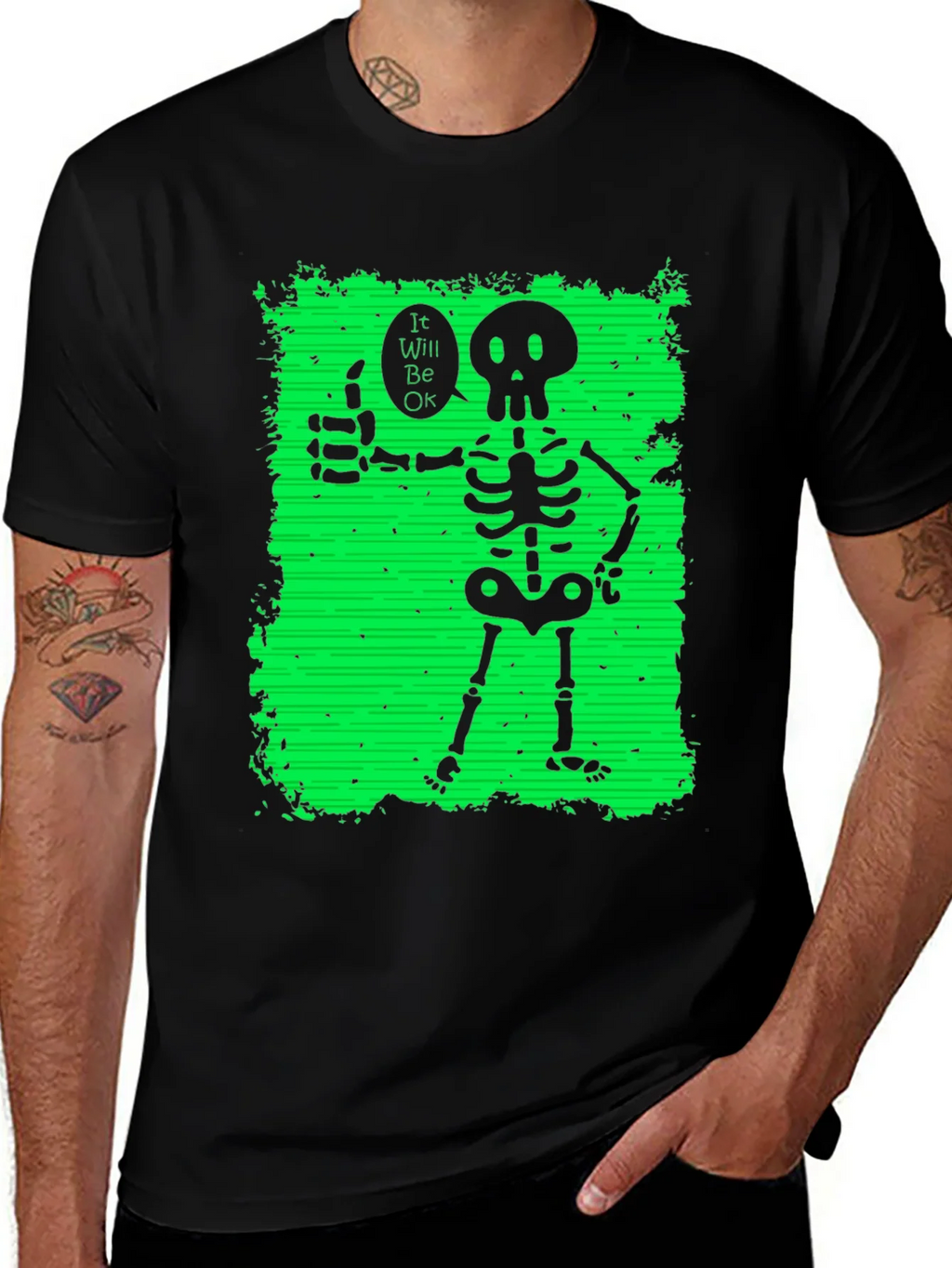Skeleton Thumbs Up Graphic T-Shirt product image 1
