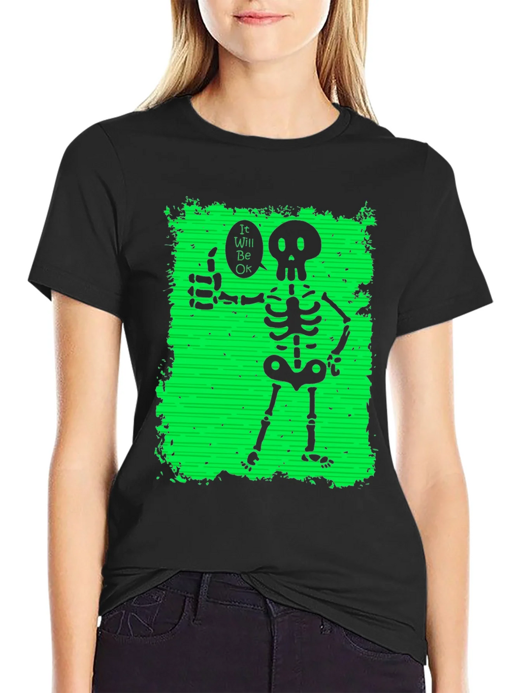 Skeleton Thumbs Up Graphic T-Shirt product image 2