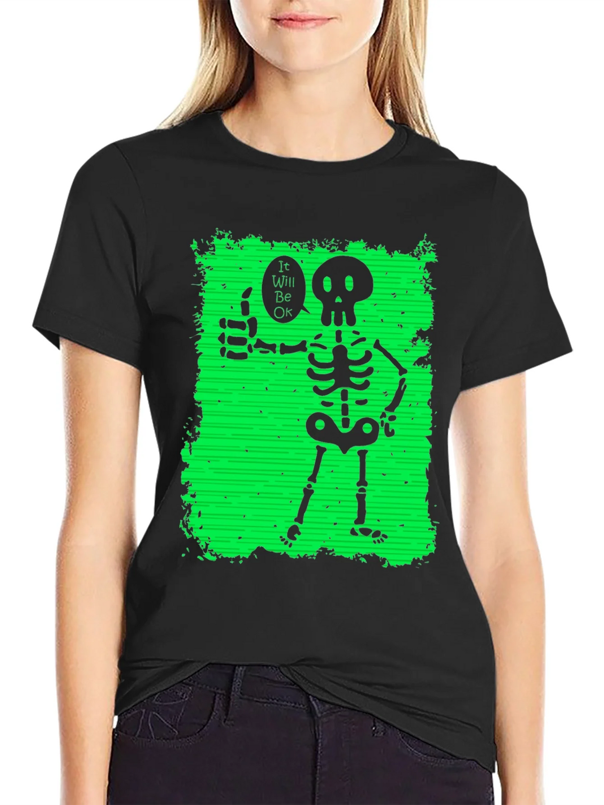 Skeleton Thumbs Up Graphic T-Shirt product image 2
