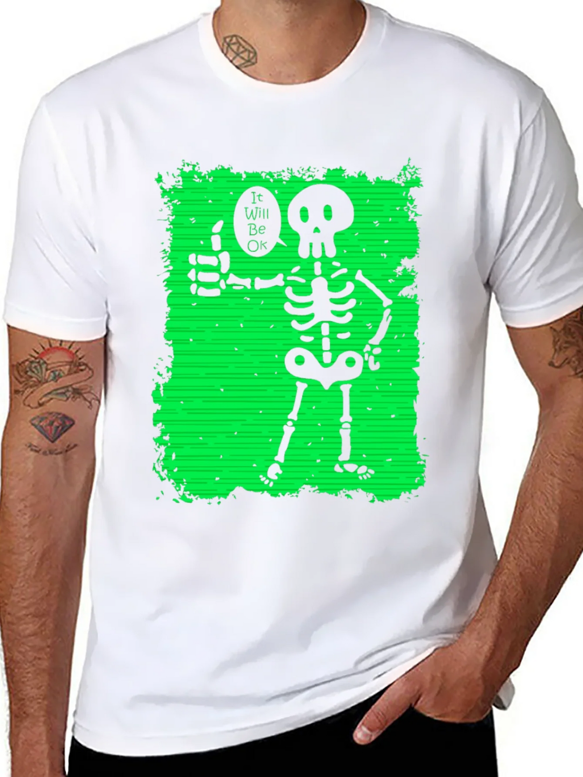 Skeleton Thumbs Up Graphic T-Shirt product image 7