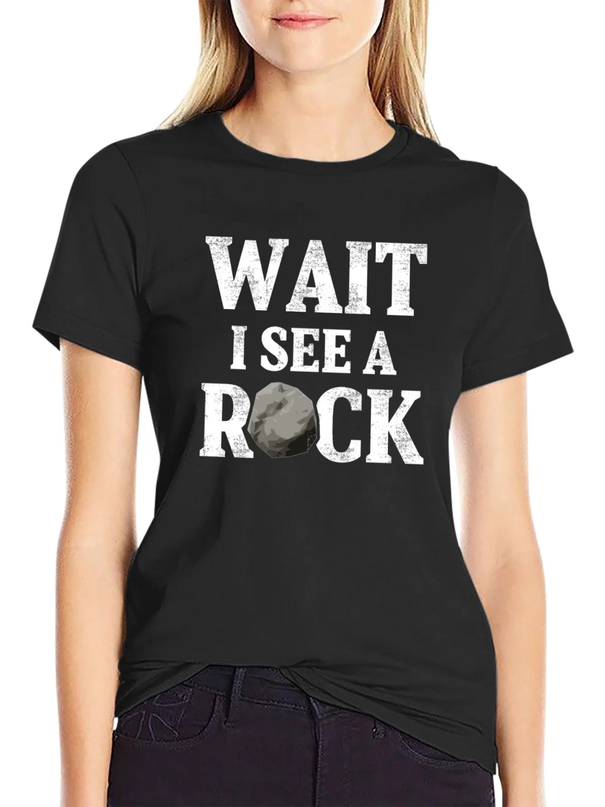 Wait I See A Rock Funny Geologist T-Shirt product image 1