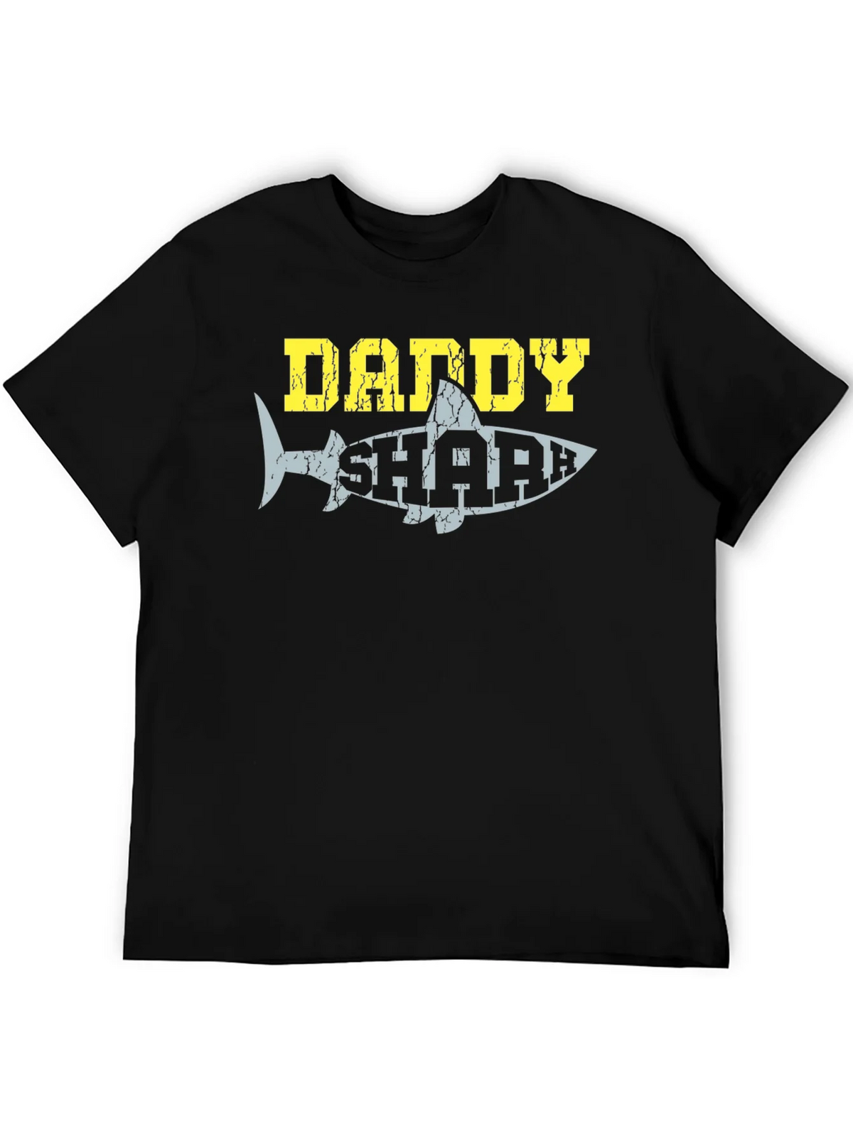 Daddy Shark Graphic Tee - Black Cotton T-Shirt product image 5