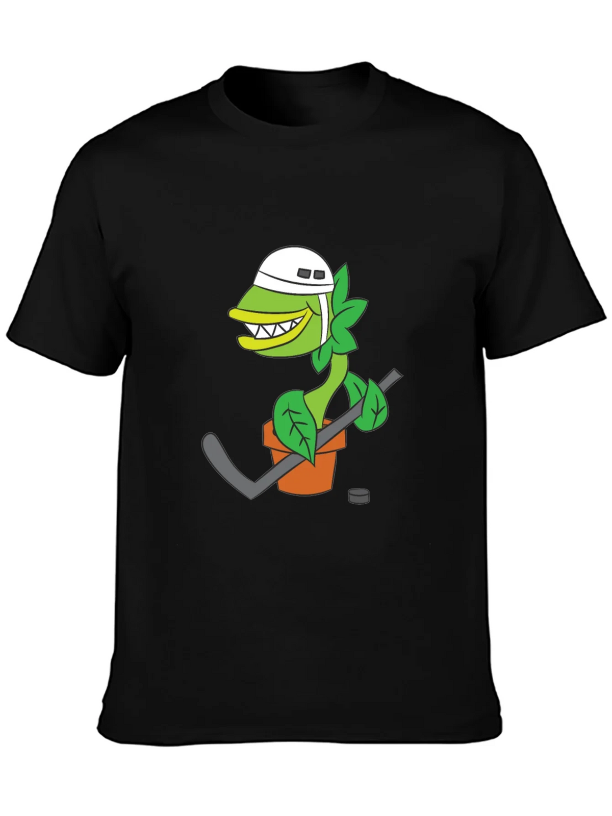 Hockey Plant T-Shirt - Funny Cartoon Design product image 3