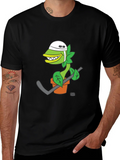 Hockey Plant T-Shirt - Funny Cartoon Design product image 1