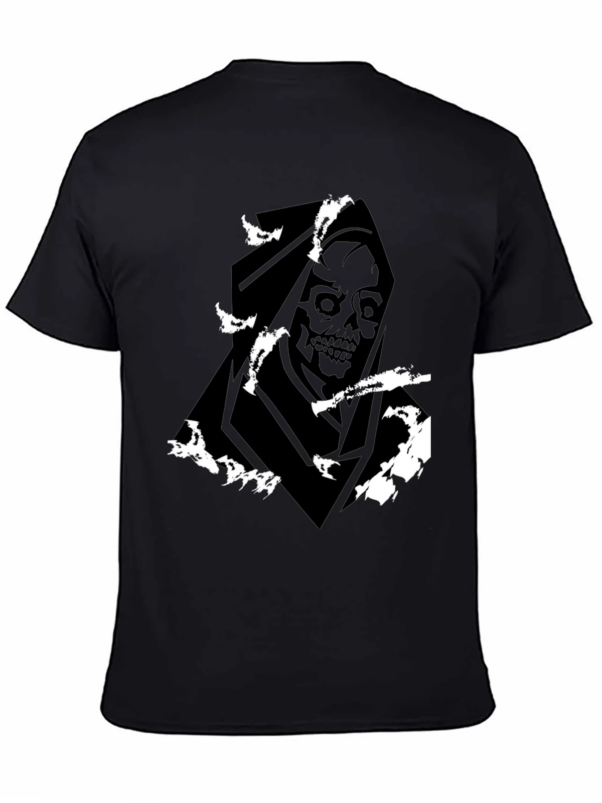 Grim Reaper Graphic Tee - Black Cotton Blend product image 4