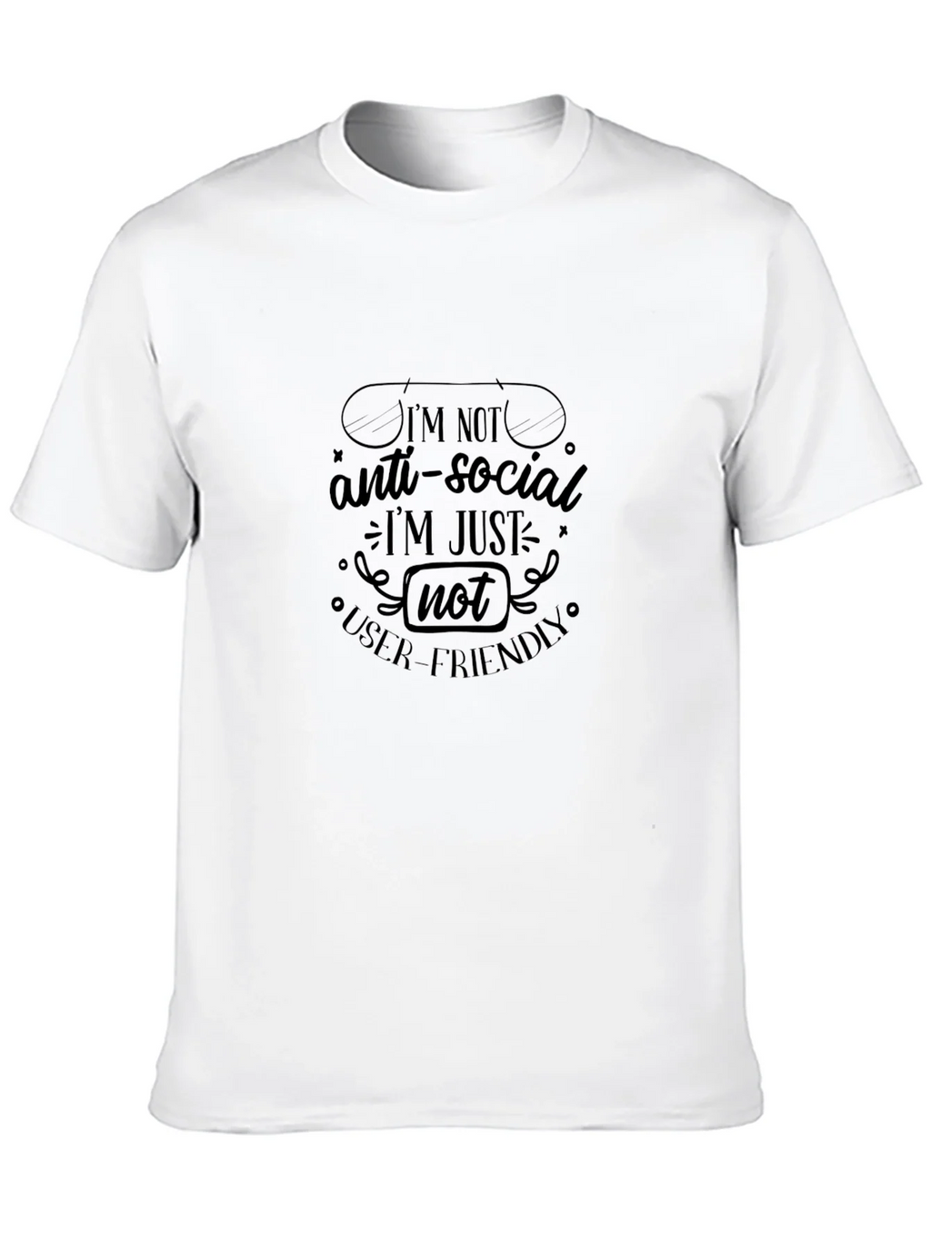 Funny Anti-Social User-Friendly Graphic Tee product image 3