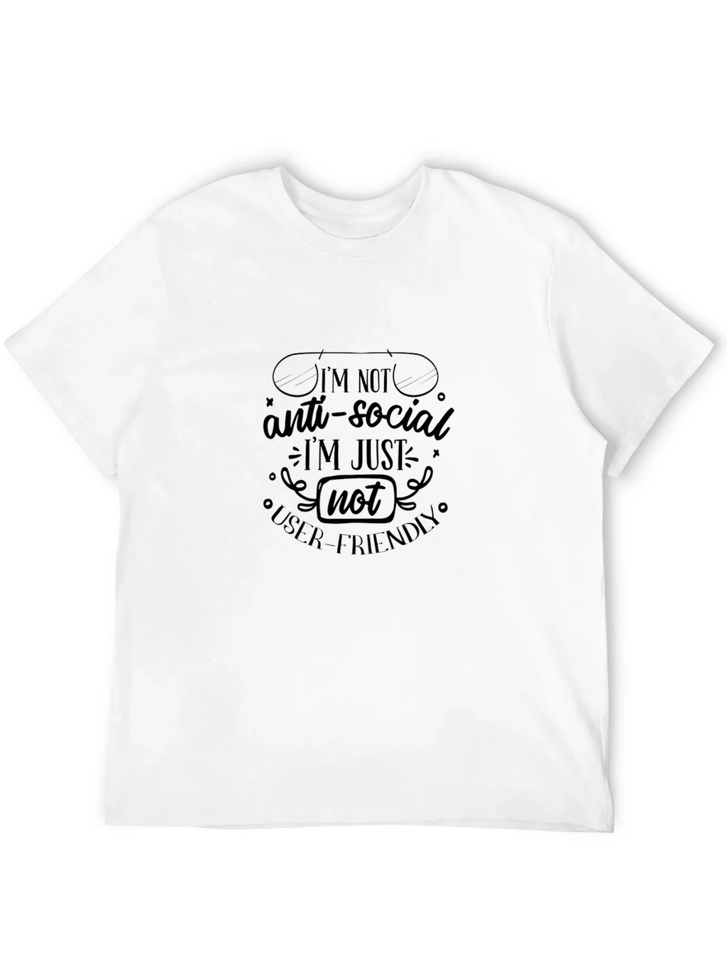 Funny Anti-Social User-Friendly Graphic Tee product image 4