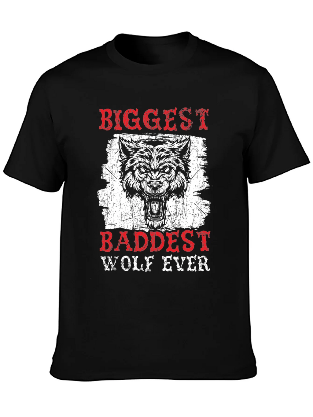 Biggest Baddest Wolf Ever Graphic Tee product image 3