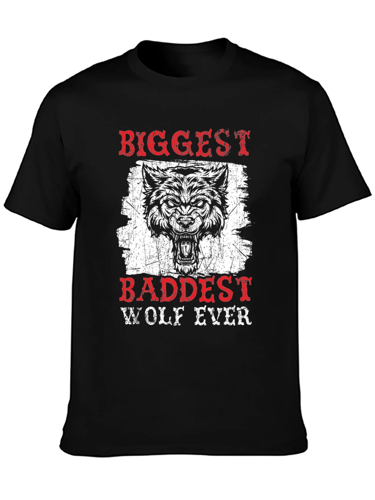 Biggest Baddest Wolf Ever Graphic Tee product image 3