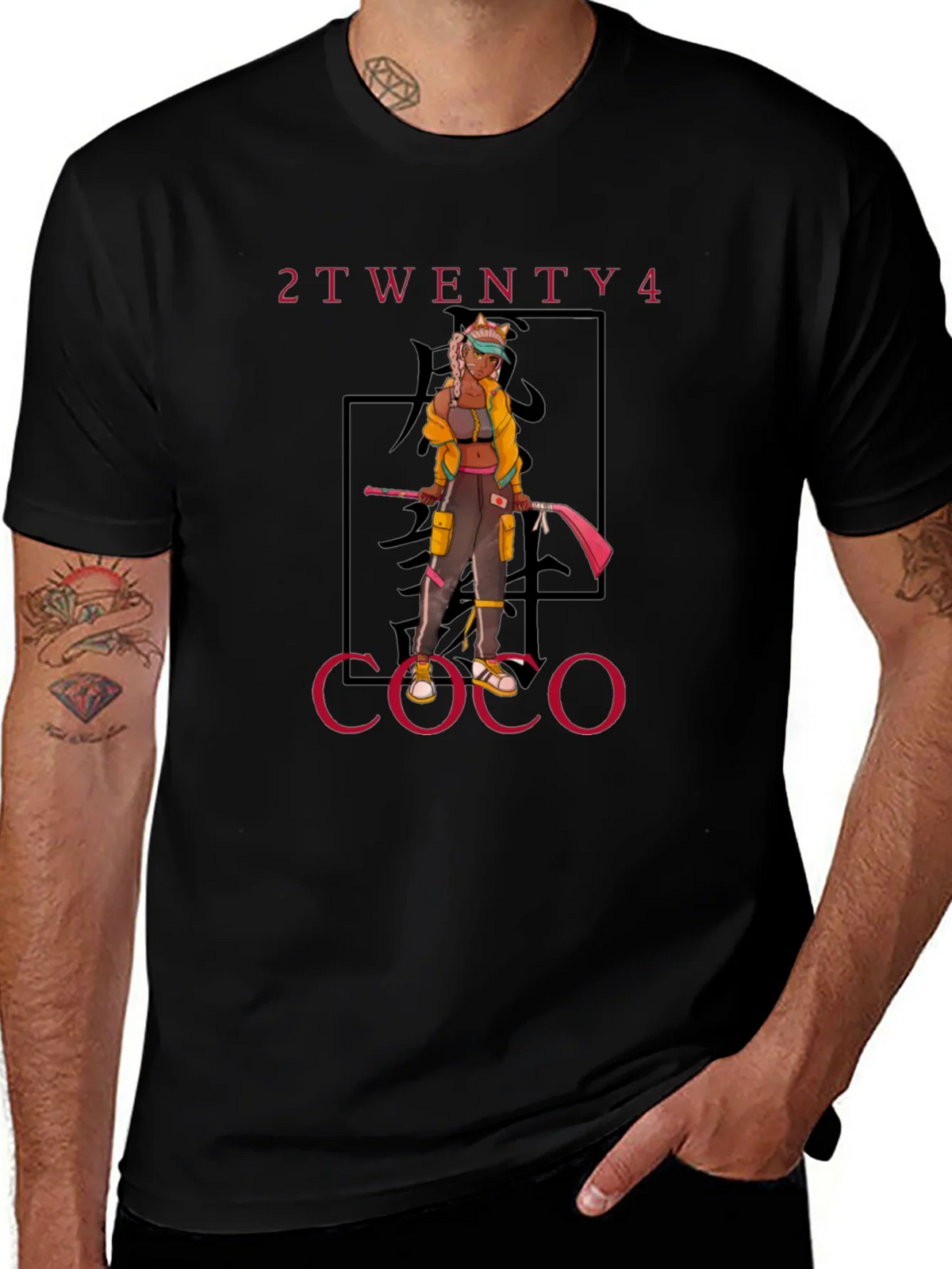 2Twenty4 Coco Anime Graphic Tee - Black product image 1