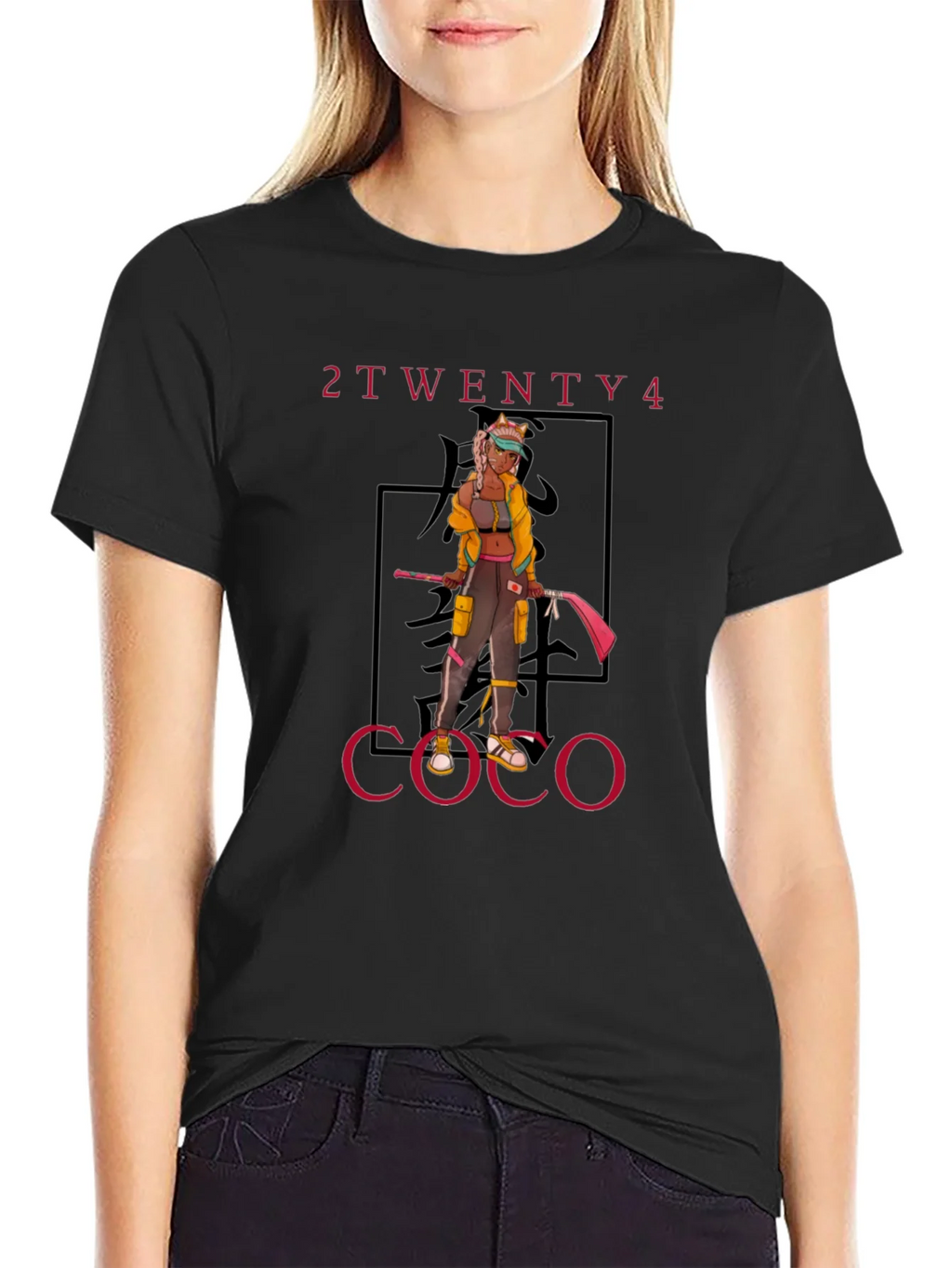 2Twenty4 Coco Anime Graphic Tee - Black product image 2