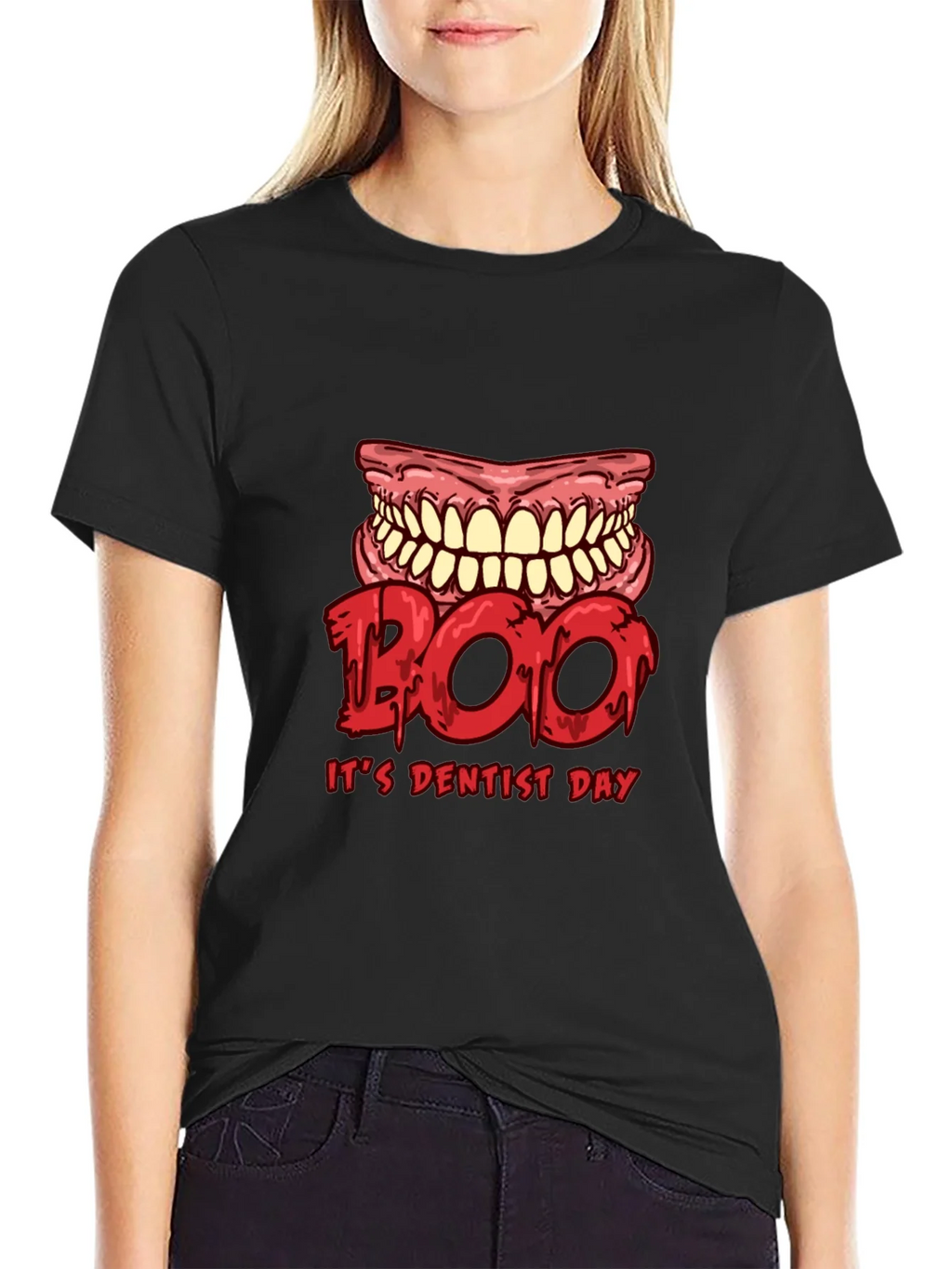 Boo Its Dentist Day Graphic Tee - Halloween Dental Shirt product image 2