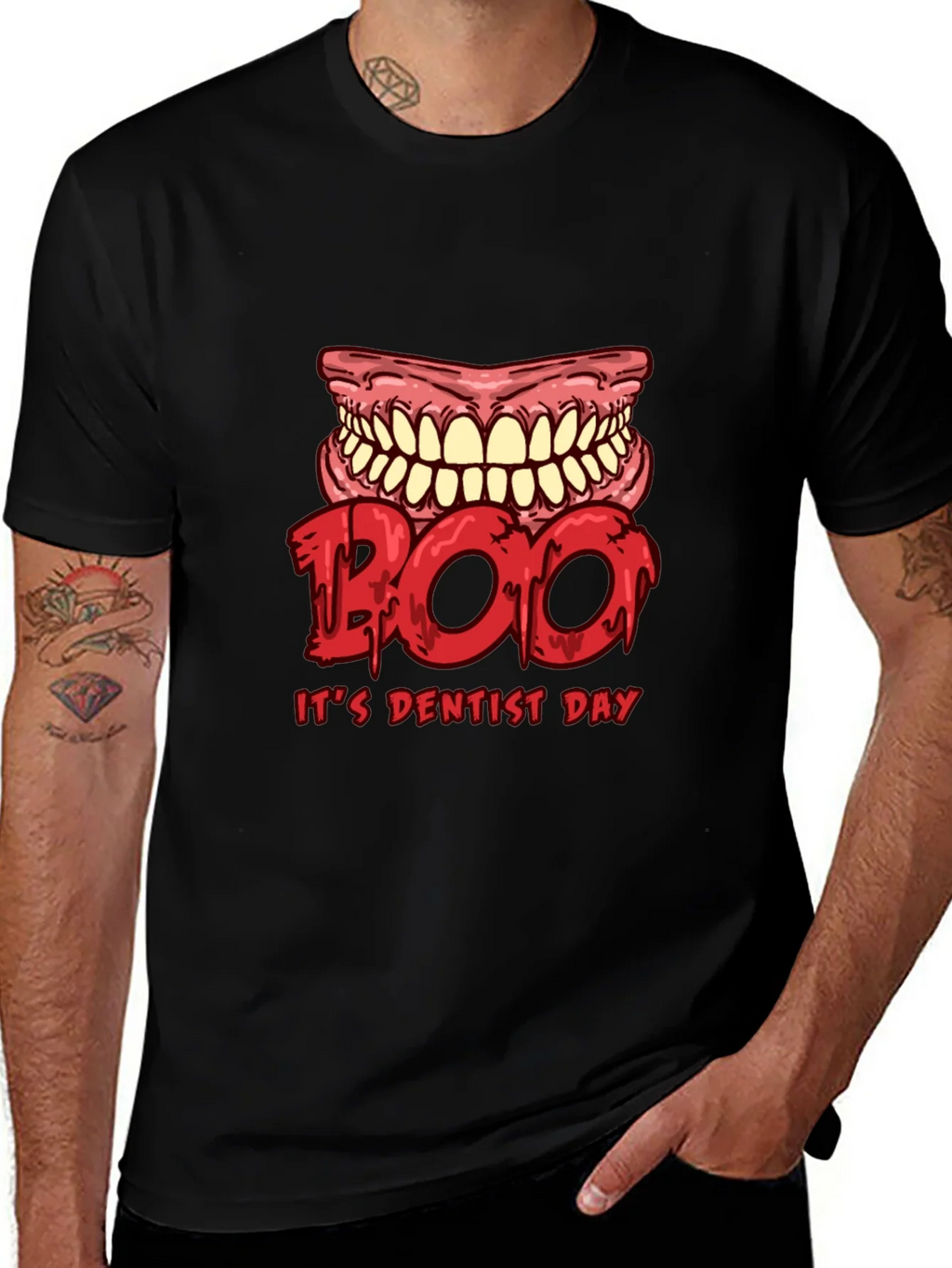 Boo Its Dentist Day Graphic Tee - Halloween Dental Shirt product image 1