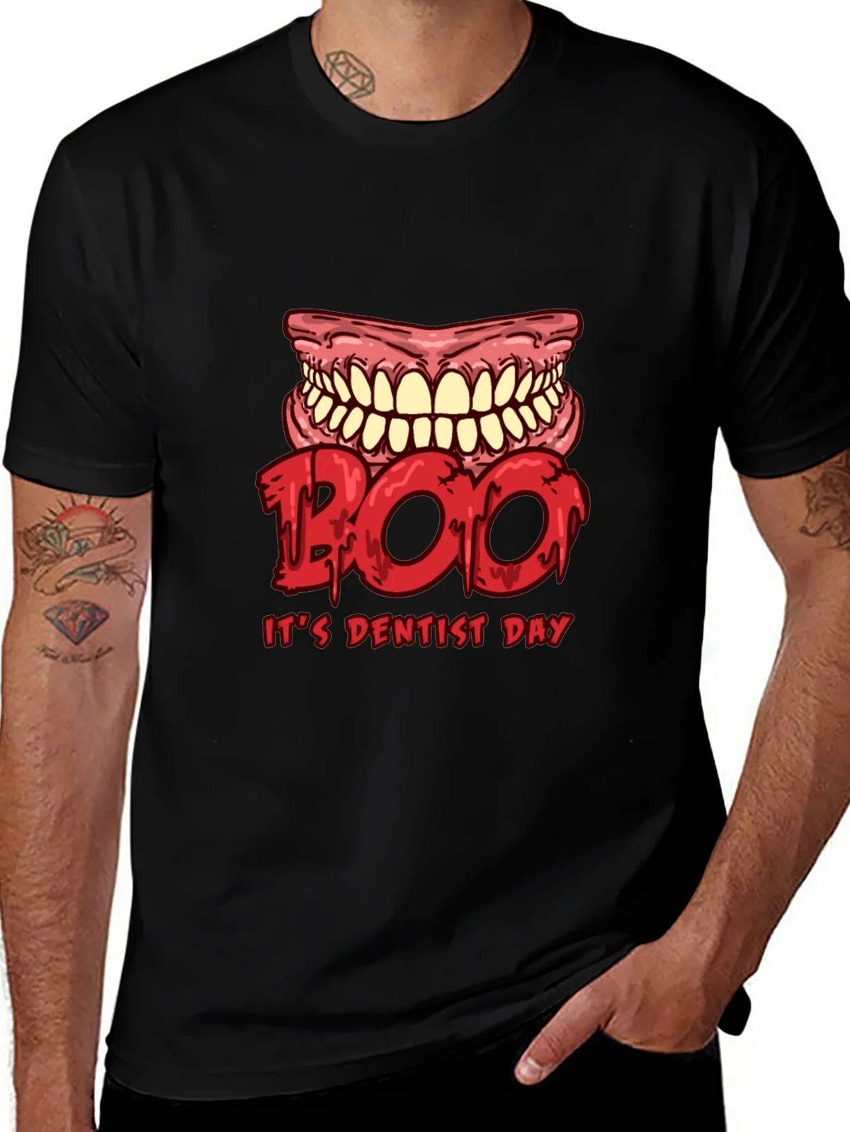 Boo Its Dentist Day Graphic Tee - Halloween Dental Shirt product image 1