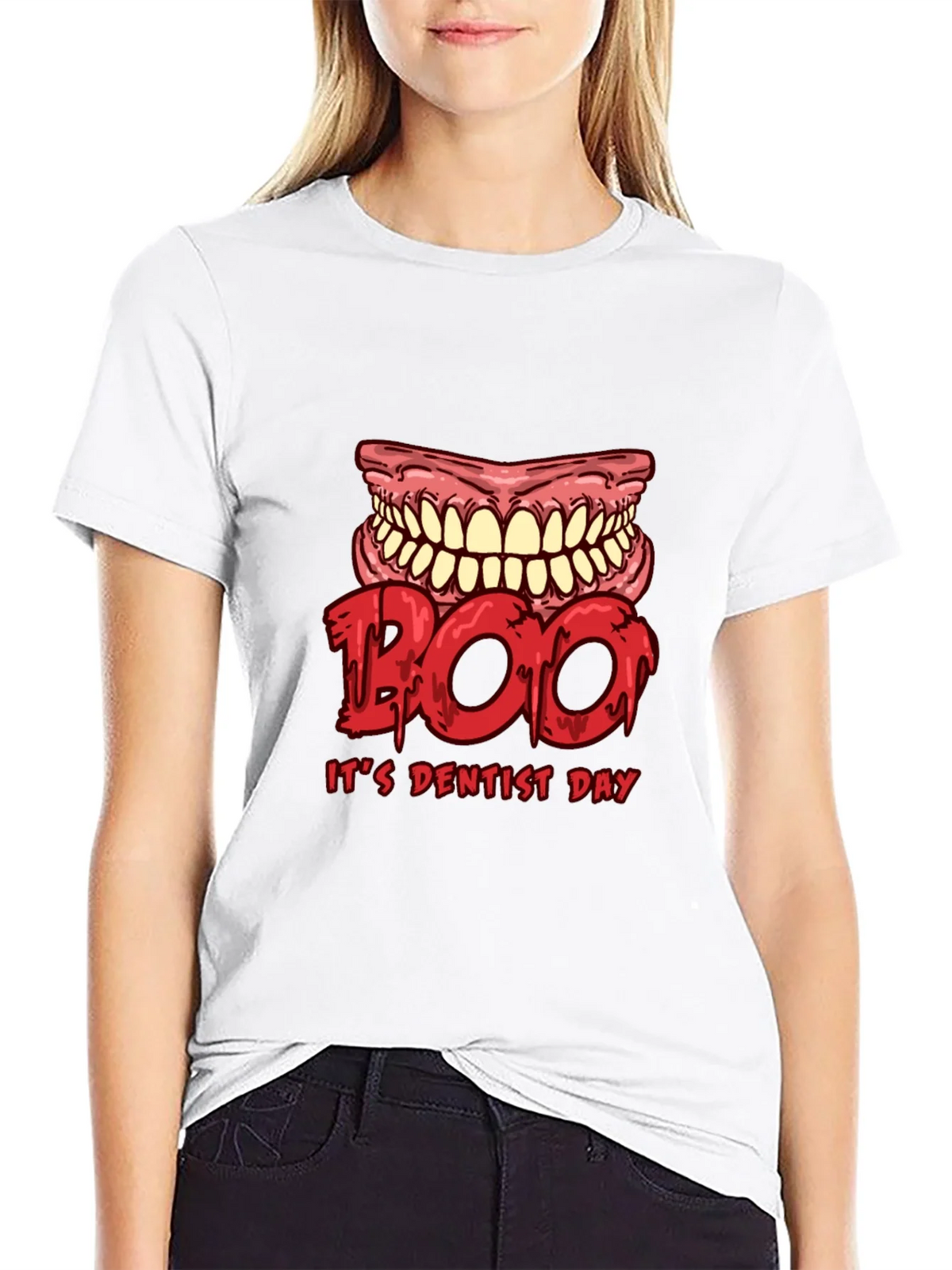 Boo Its Dentist Day Graphic Tee - Halloween Dental Shirt product image 8