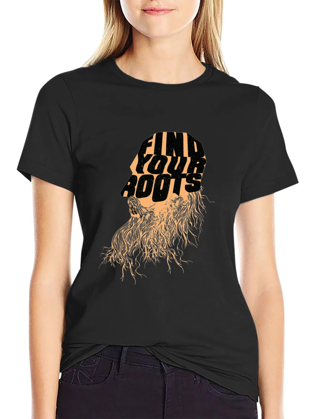 Find Your Roots Graphic Black T-Shirt product image 2
