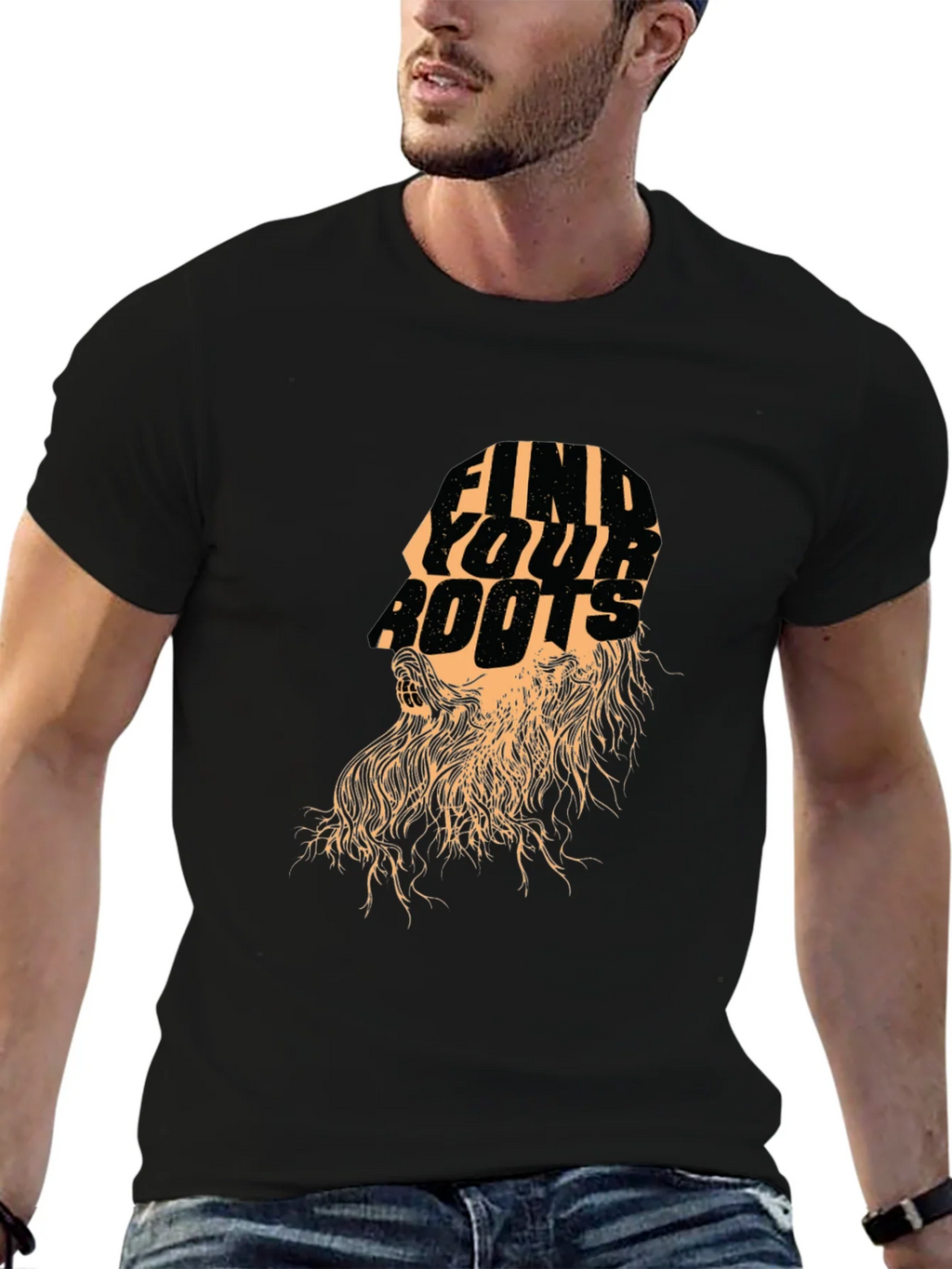 Find Your Roots Graphic Black T-Shirt product image 6