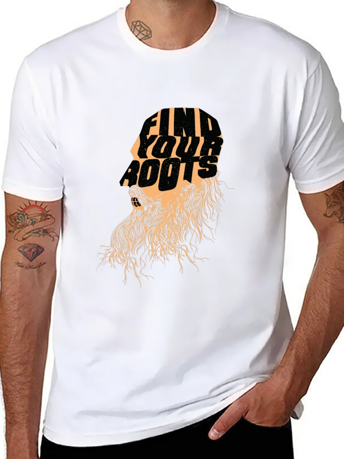 Find Your Roots Graphic Black T-Shirt product image 7