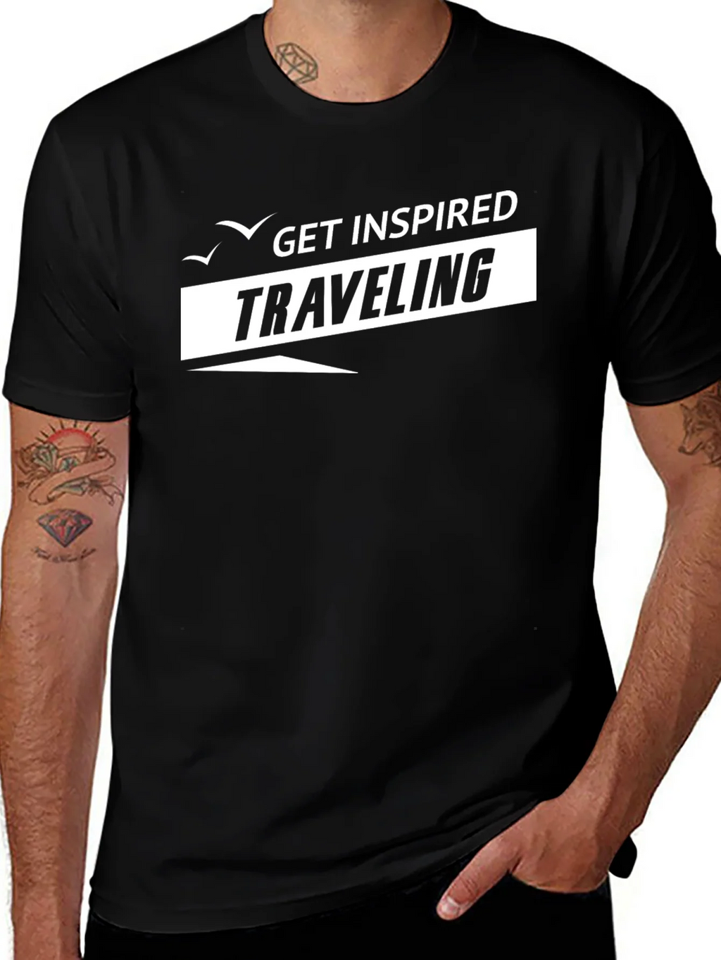 Get Inspired Traveling Graphic T-Shirt product image 1