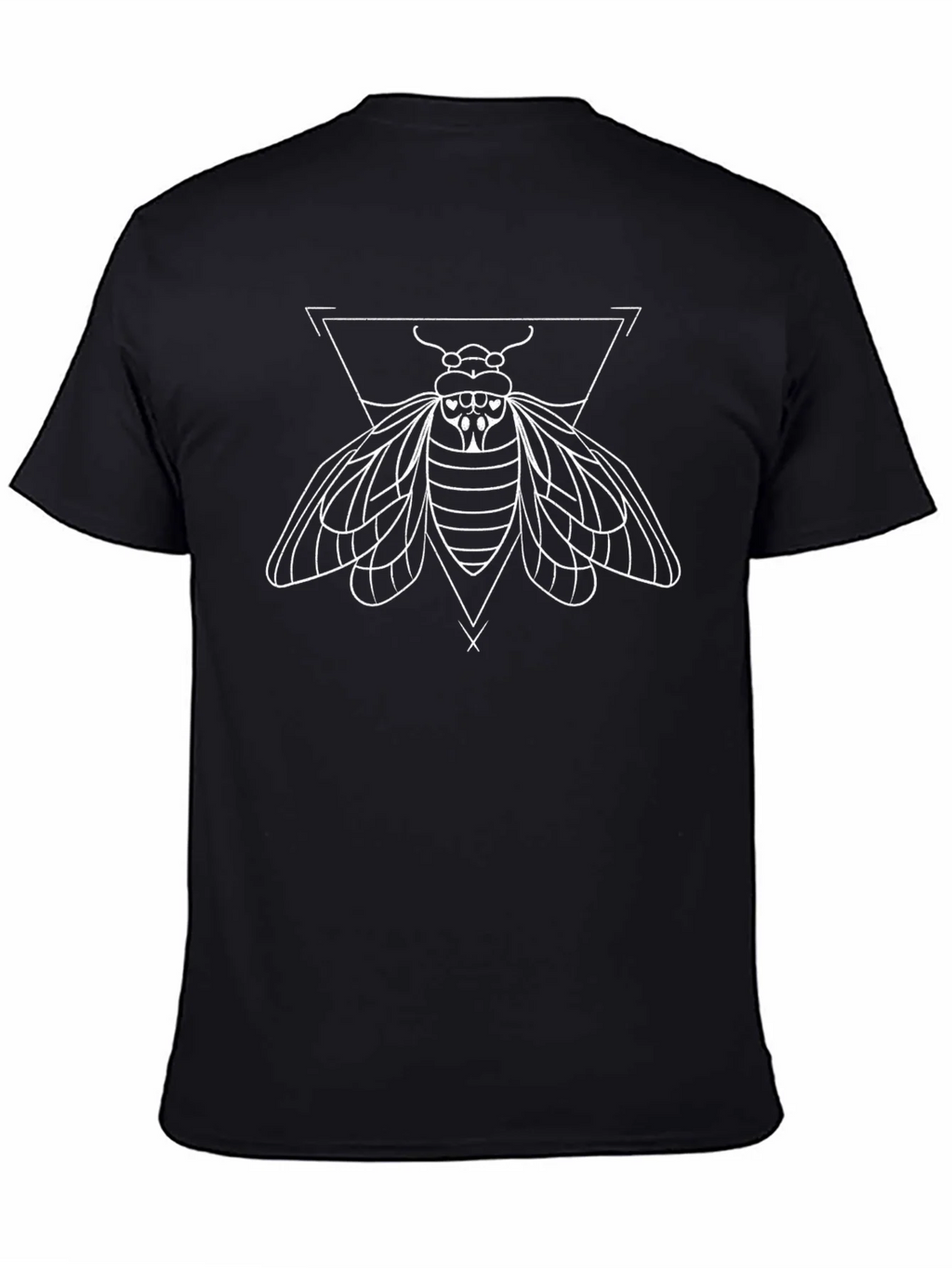 Geometric Insect Graphic Tee - Black product image 4