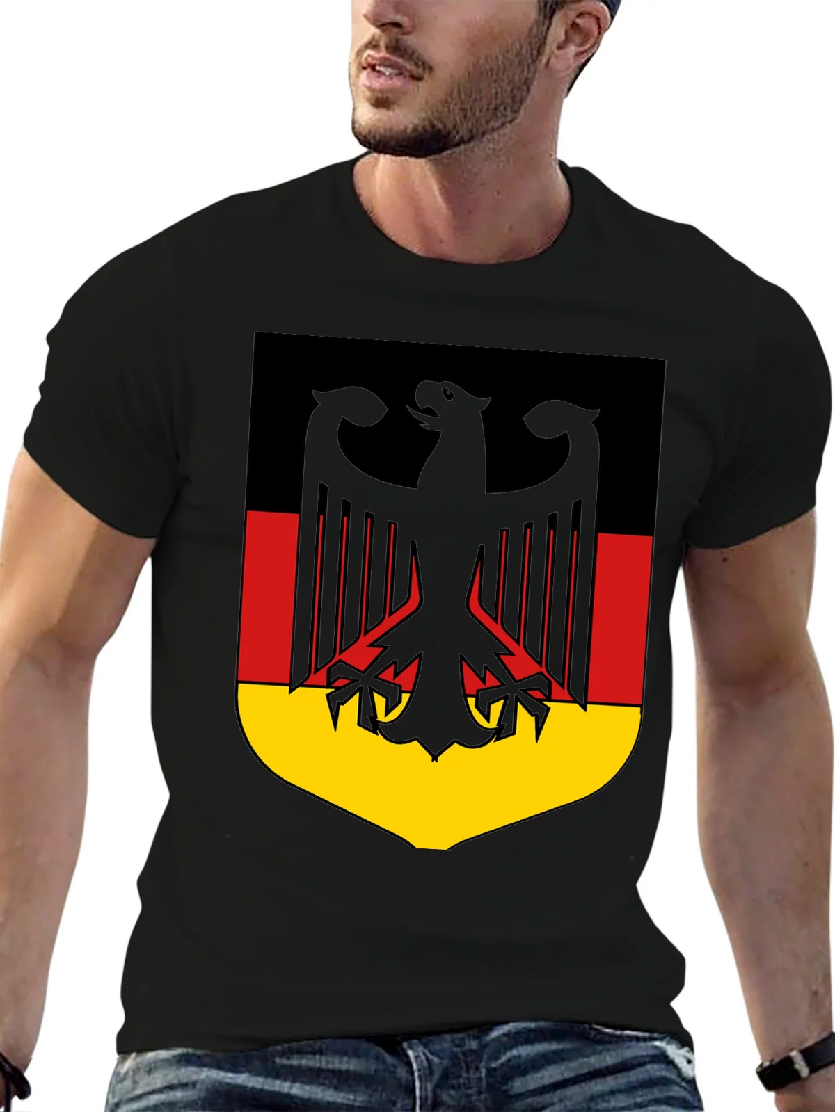 German Flag Eagle Crest T-Shirt product image 6