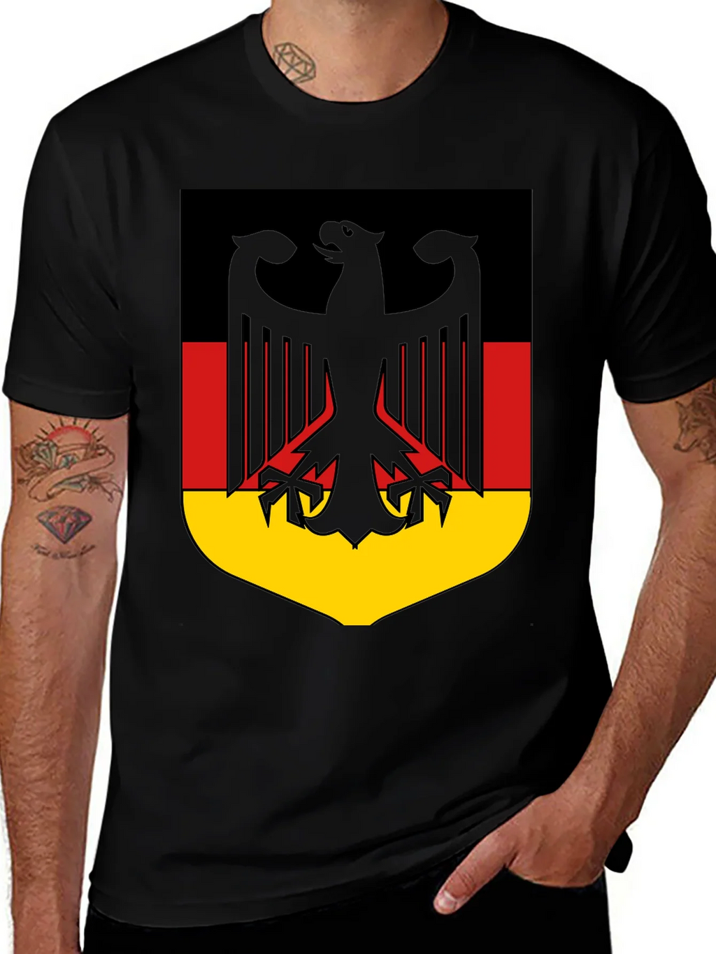 German Flag Eagle Crest T-Shirt product image 1