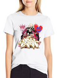 Urban Graffiti Skull Graphic Tee - Edgy Style product image 1
