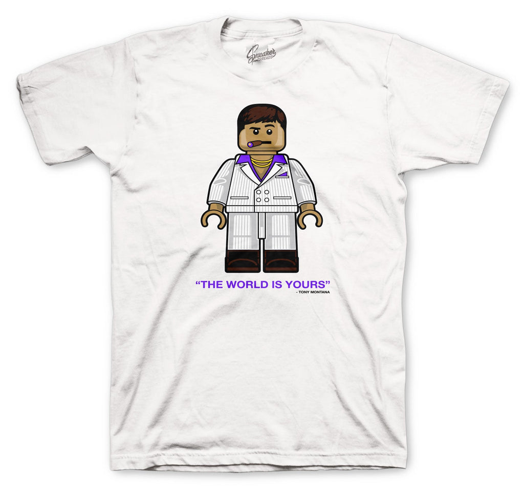 Retro 4 Purple Metallic Tony Bic Shirt
