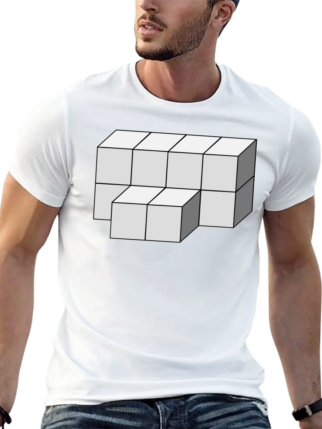 Optical Illusion Cube Graphic Tee product image 12