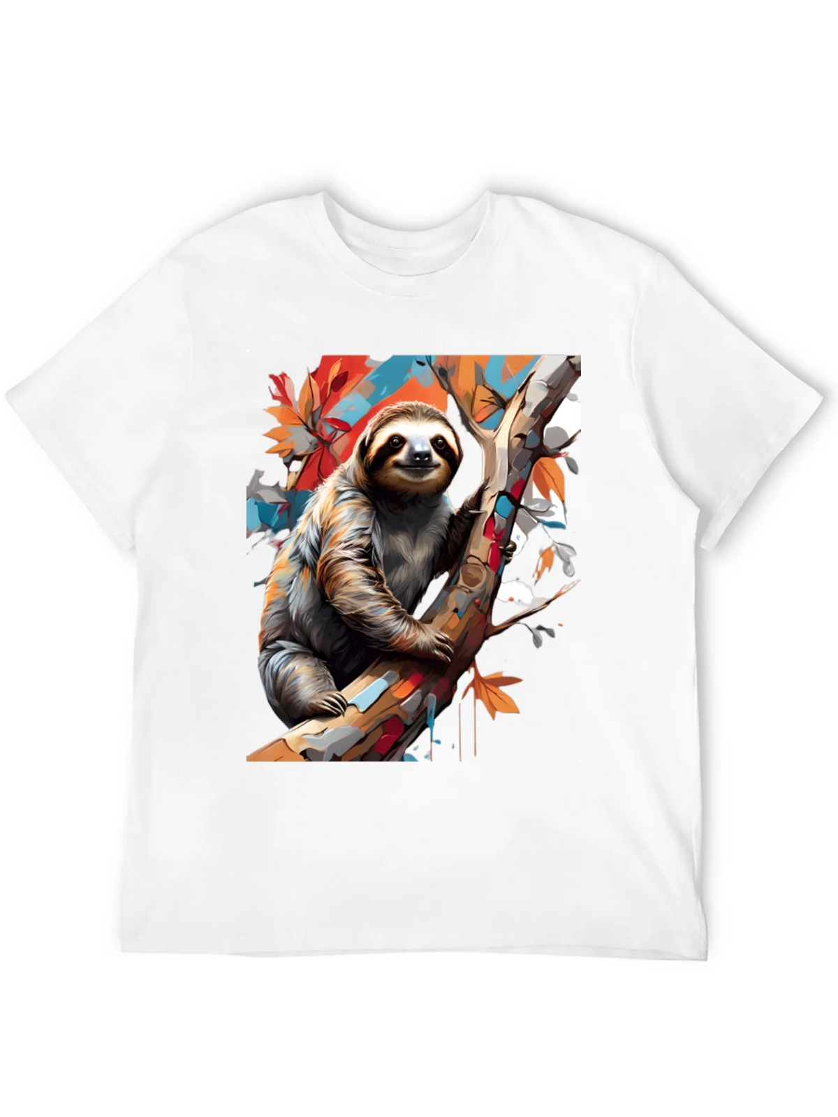 Sloth Graphic Tee - Mens Black Cotton T-Shirt product image 11